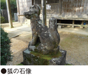 狐の石像